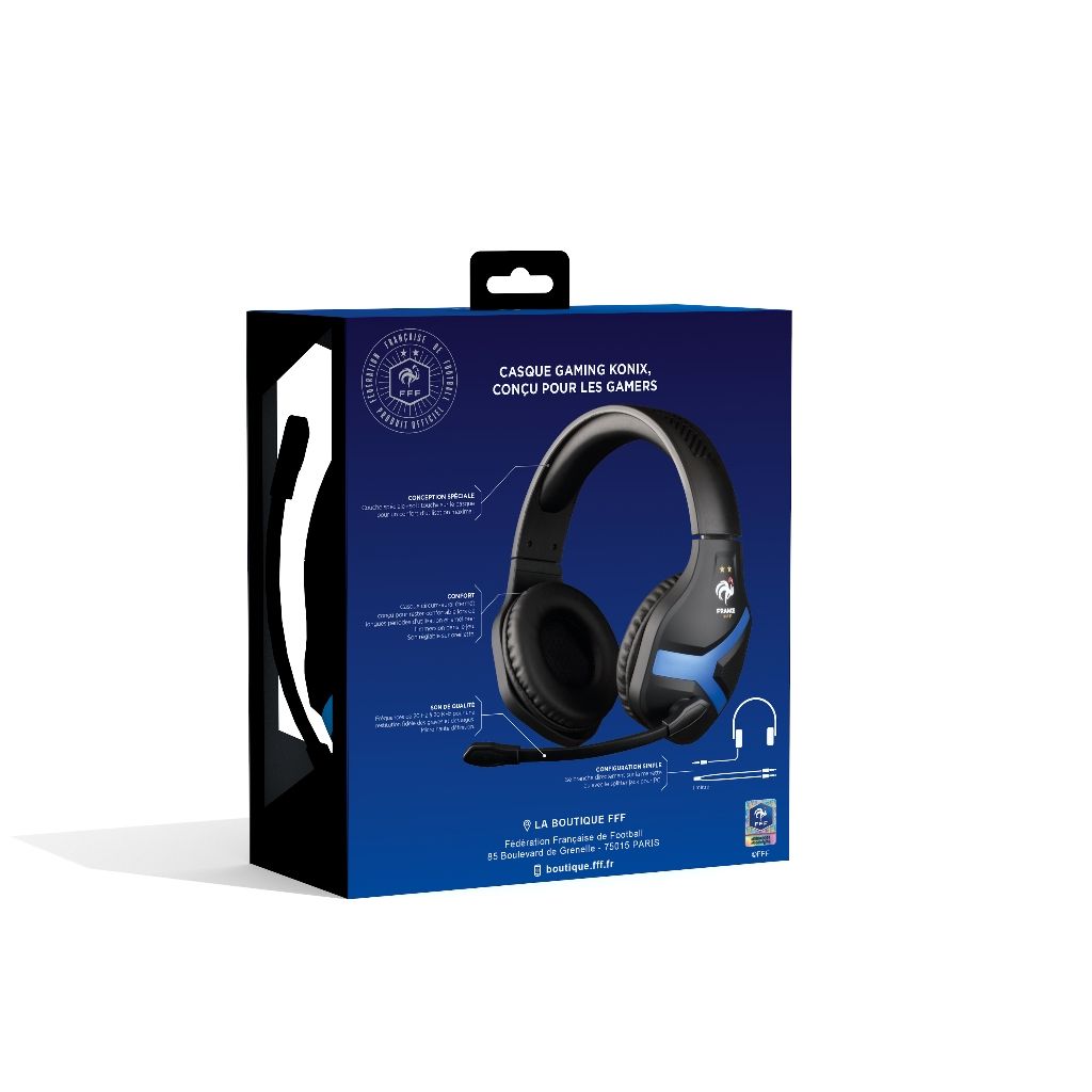 Casque Konix FFF Nemesis Black – FFF – pour PC et consoles