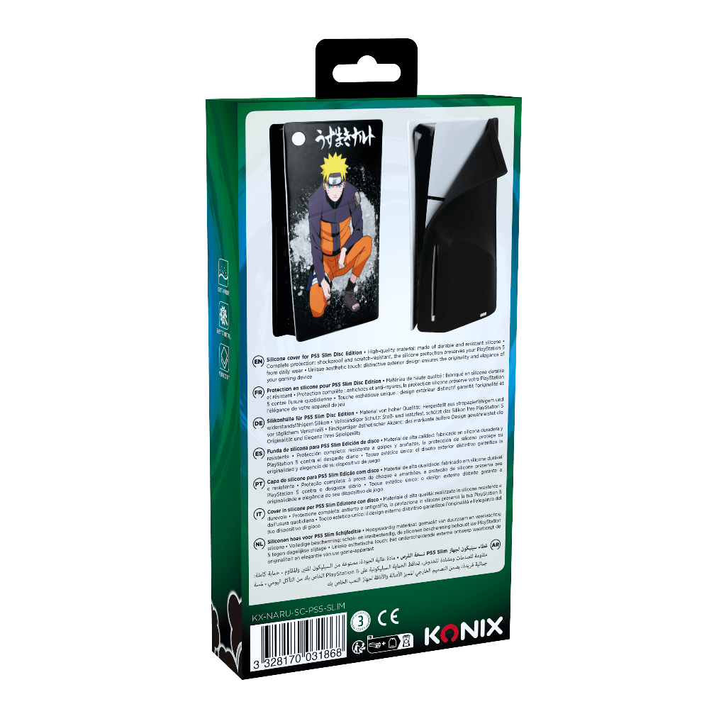 Accessoire Konix – Naruto PS5 Slim Silicone Cover – Naruto – pour PS5 – Collection