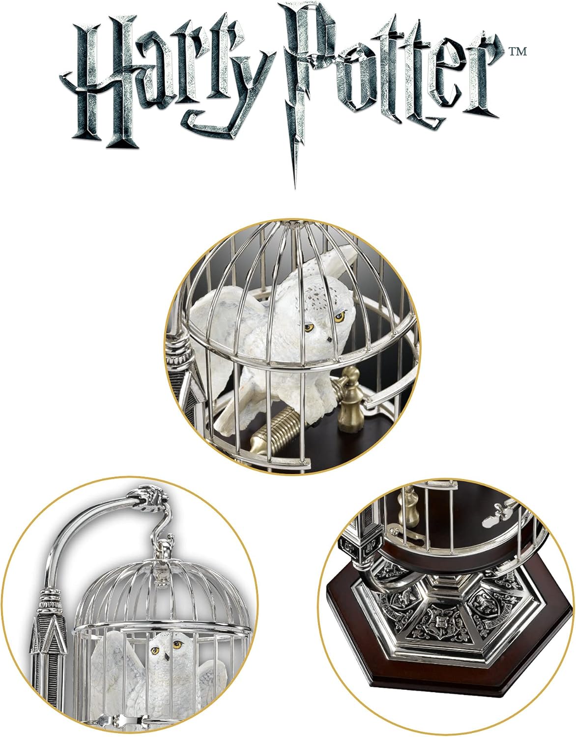 Hedwige miniature en cage Harry Potter – The Noble Collection