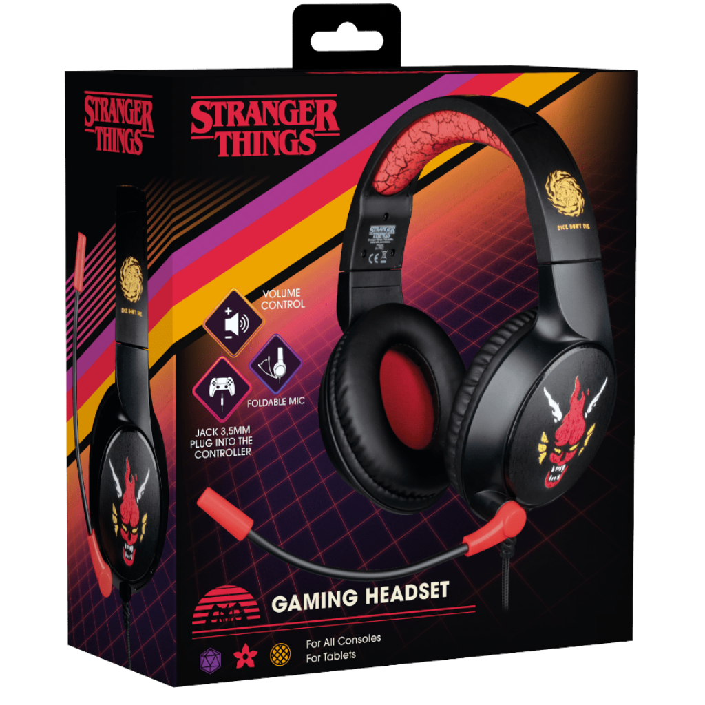 Casque Gaming Konix Stranger Things – Motif Hellfire Club