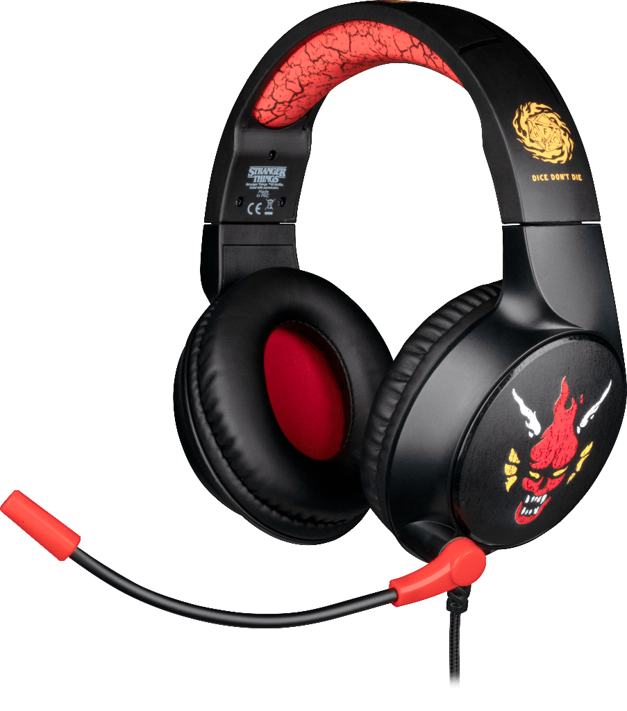 Casque Gaming Konix Stranger Things – Motif Hellfire Club