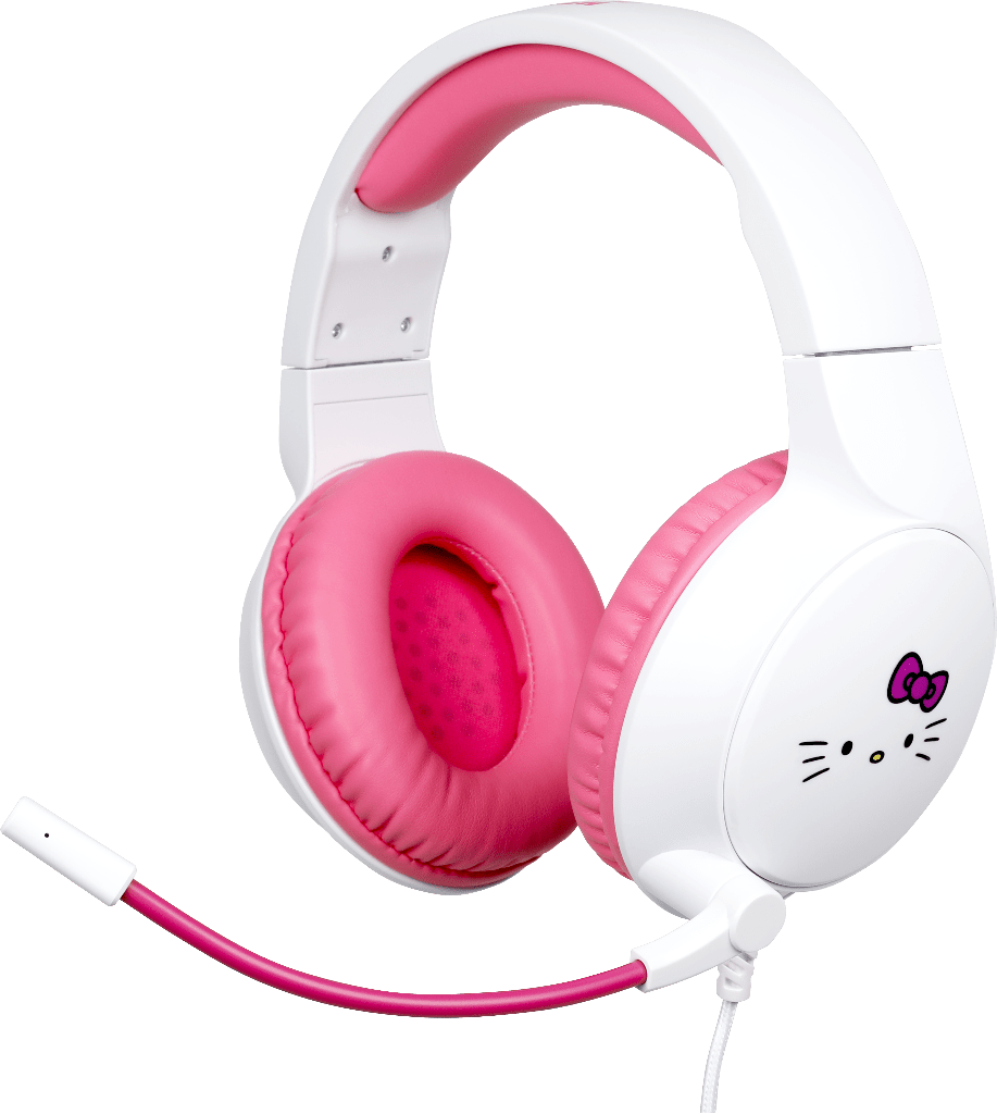 Casque Gaming Konix Hello Kitty Filaire – PC, PS4, PS5, Switch, Xbox | Blanc/Rose