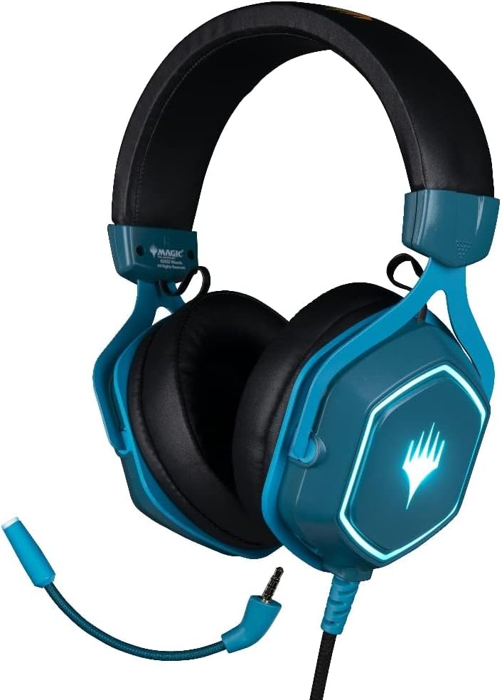Casque Gaming Konix Magic The Gathering Filaire USB 50 mm – PC | Bleu