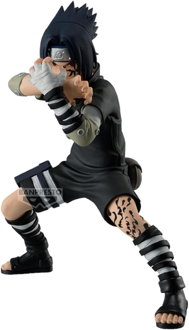 Figurine Banpresto - Uchiwa Sasuke - 14 cm - Naruto - Collection
