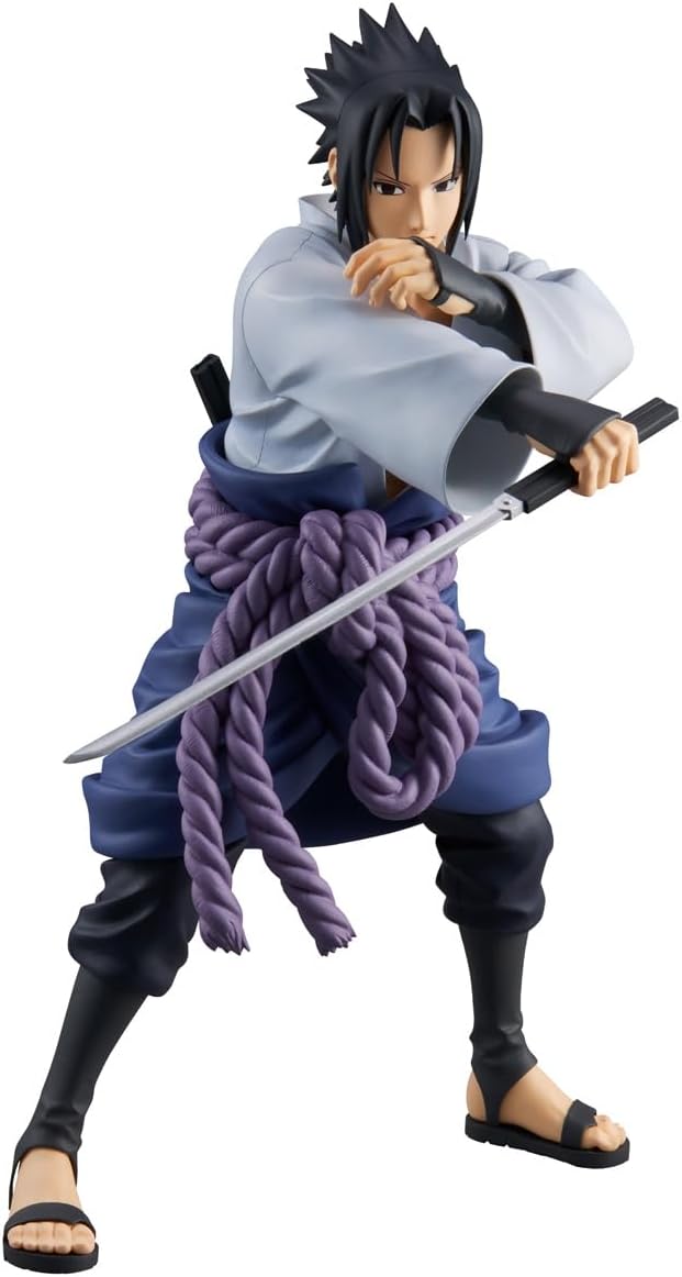 Figurine Banpresto - Uchiwa Sasuke - 24 cm - Naruto - Collection