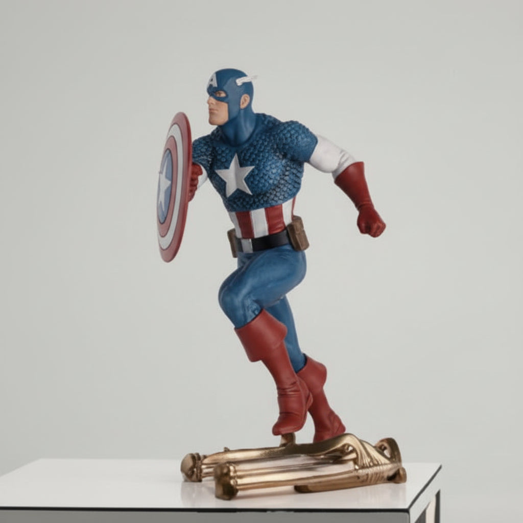Eaglemoss Figurine Captain America Pose de Bataille 16cm