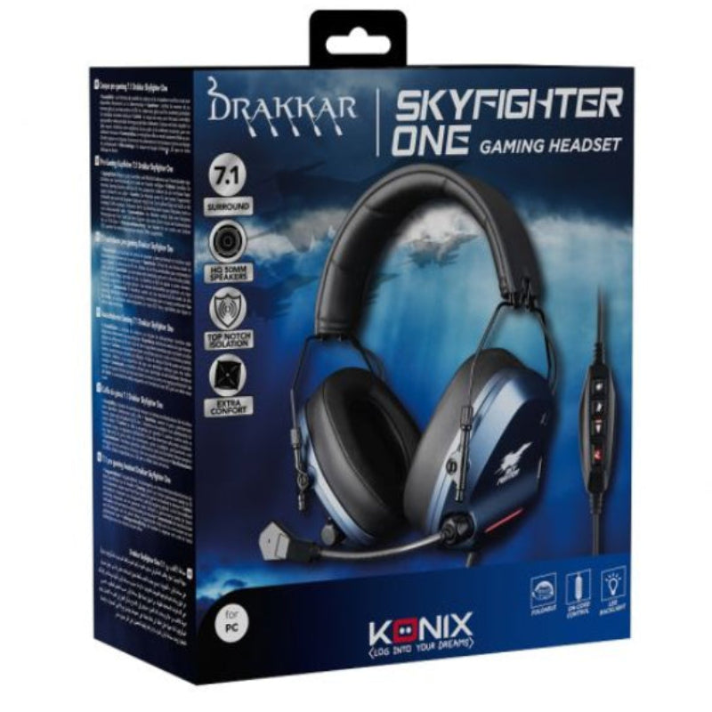 Casque Gaming Konix Skyfighter One – PC USB et LED