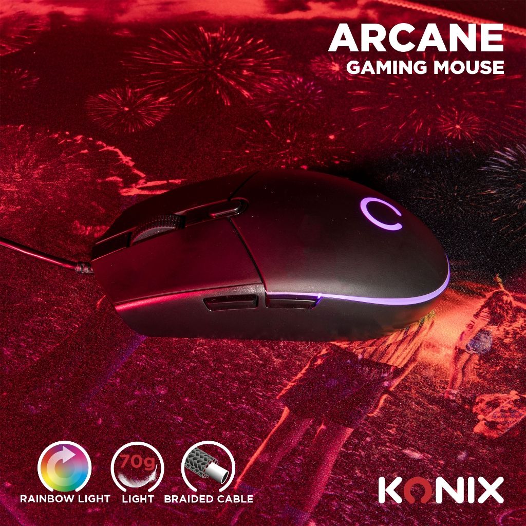 Souris Konix Arcane Gaming Mouse | Arcane – pour PC & gaming