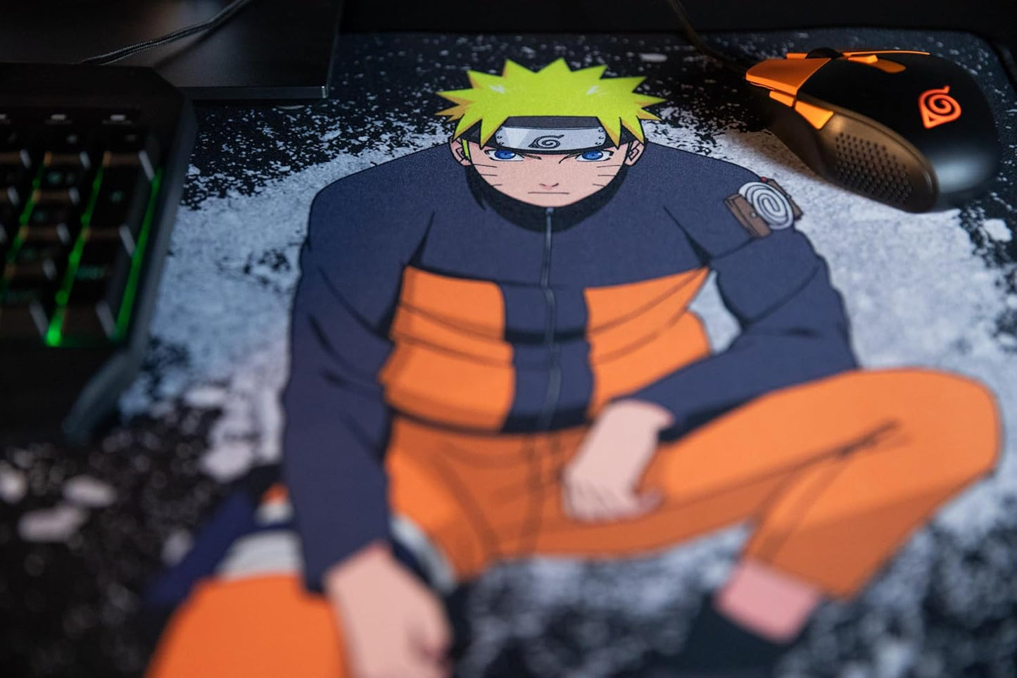 Tapis de souris Konix Naruto – Naruto – XXL – Noir – pour PC et consoles