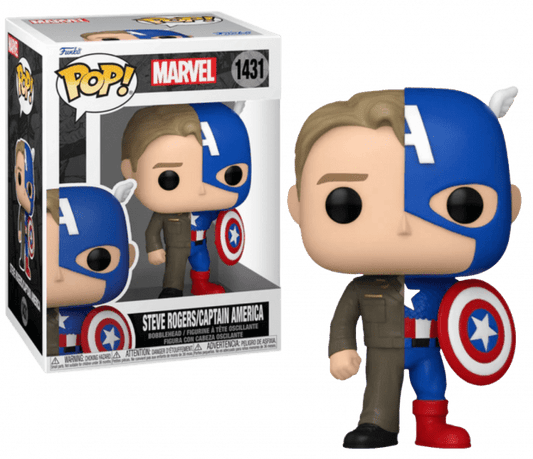 Funko Pop 1431 – Split – Captain America / Steve Rogers – Marvel