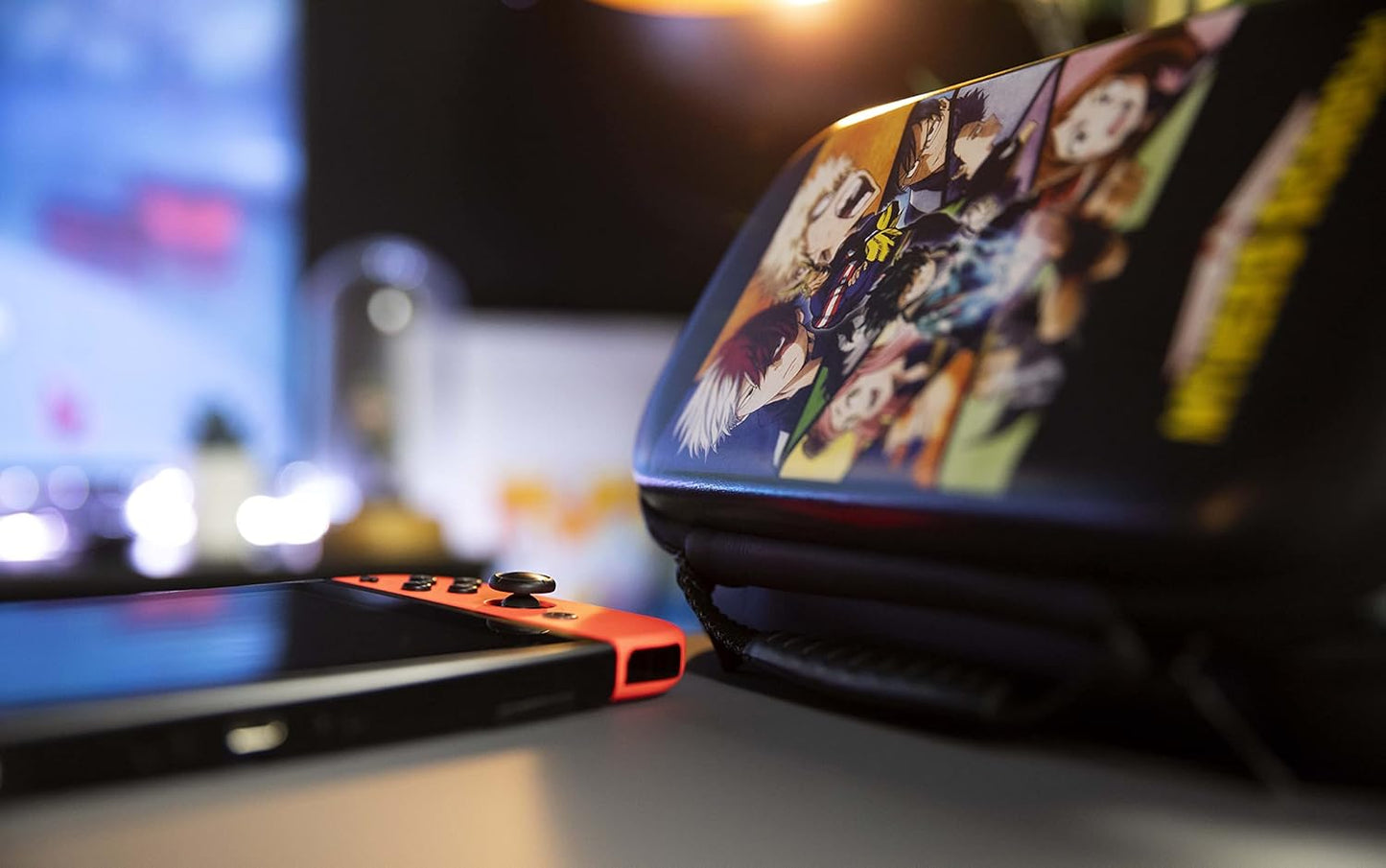 Sac de transport Konix MHA Black | My Hero Academia – pour Nintendo Switch & accessoires