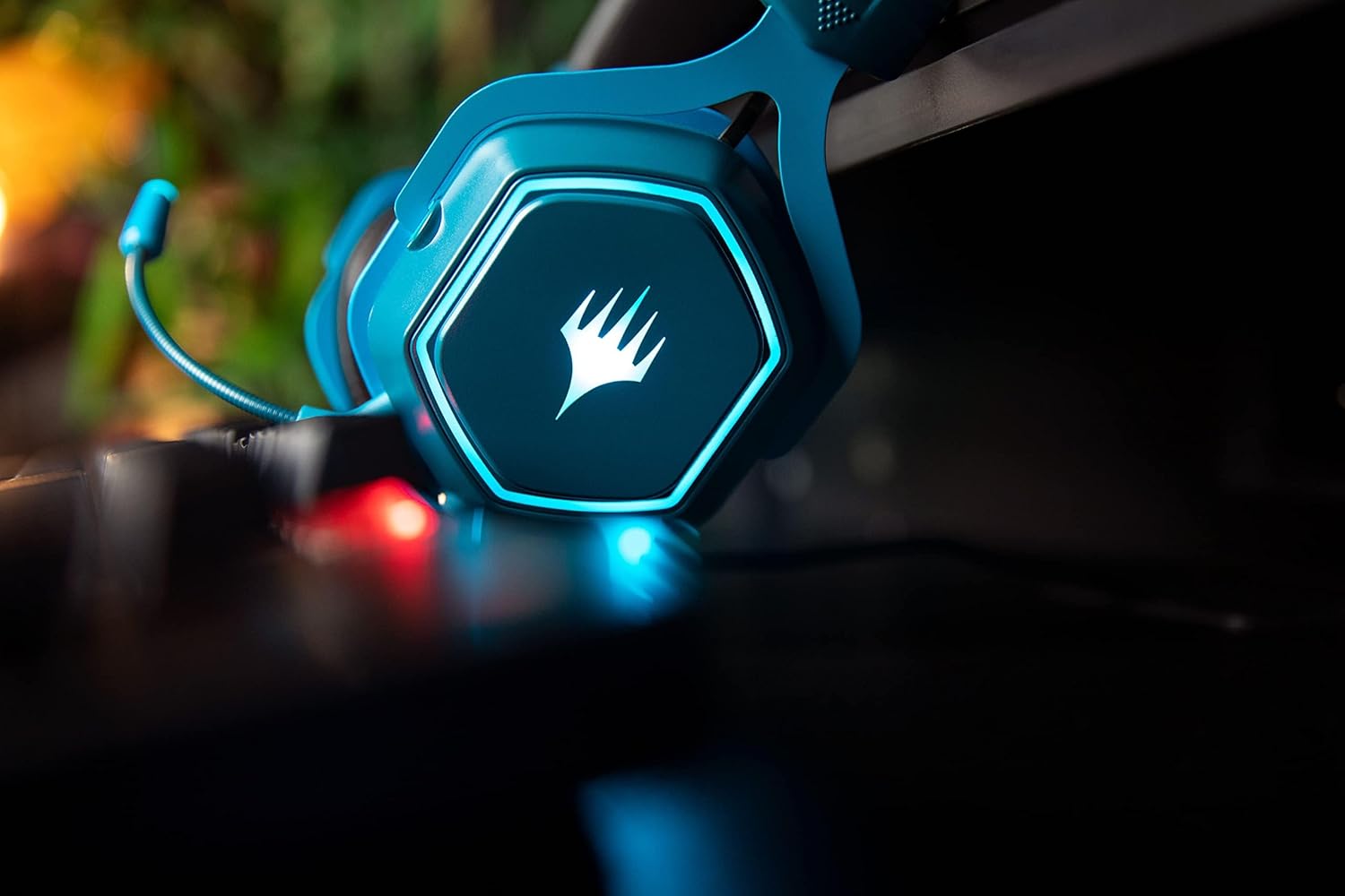 Casque Gaming Konix Magic The Gathering Filaire USB 50 mm – PC | Bleu