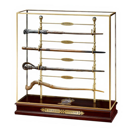 Présentoir et baguettes Champions Tournoi des 3 Sorciers Harry Potter – The Noble Collection