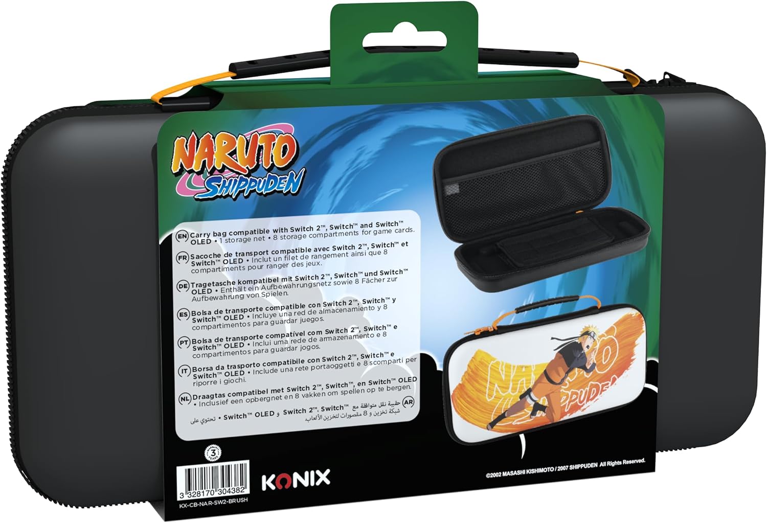 Housse Konix Naruto pour Nintendo Switch 2 – Protection & Transport