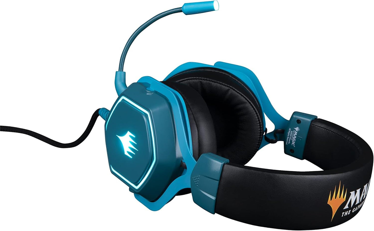 Casque Gaming Konix Magic The Gathering Filaire USB 50 mm – PC | Bleu