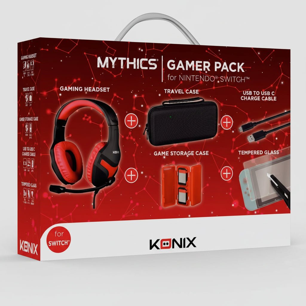 Konix Mythics Pack Accessoires Gaming – Switch, Switch Lite & Switch OLED