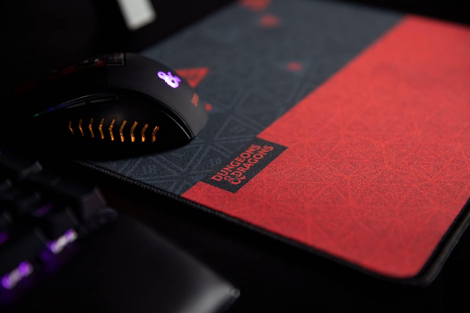 Tapis de Souris Konix Dungeons & Dragons Red & Black