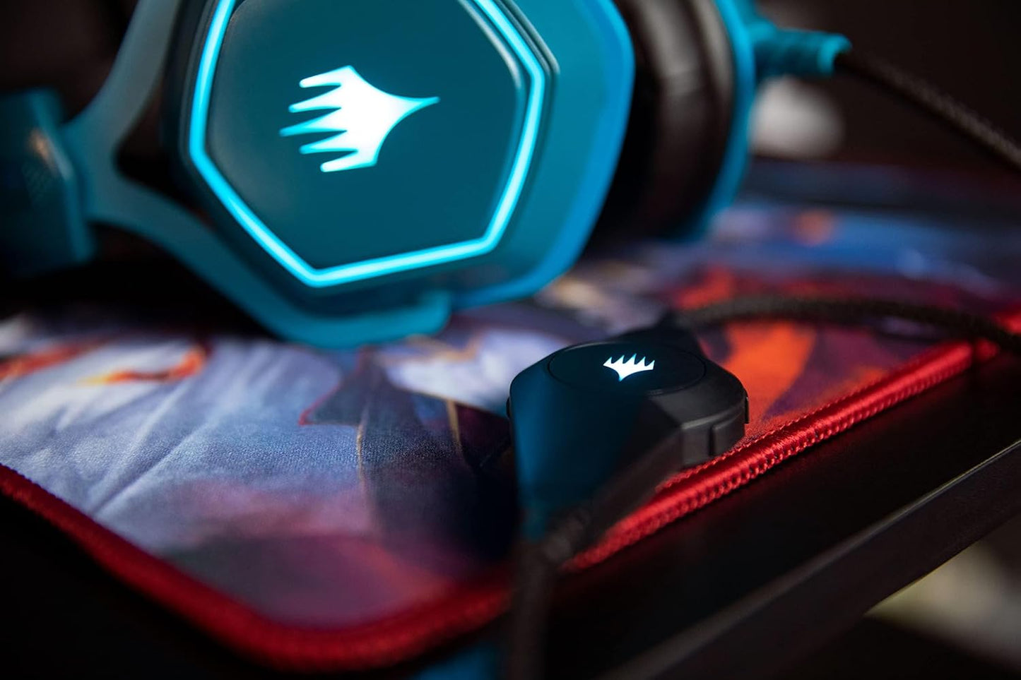 Casque Gaming Konix Magic The Gathering Filaire USB 50 mm – PC | Bleu