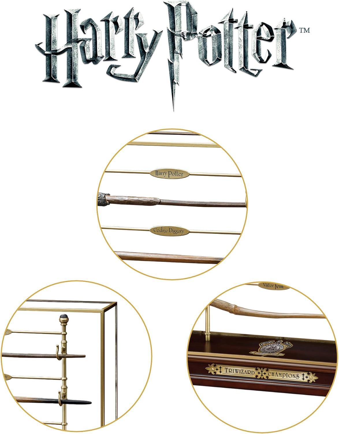 Présentoir et baguettes Champions Tournoi des 3 Sorciers Harry Potter – The Noble Collection