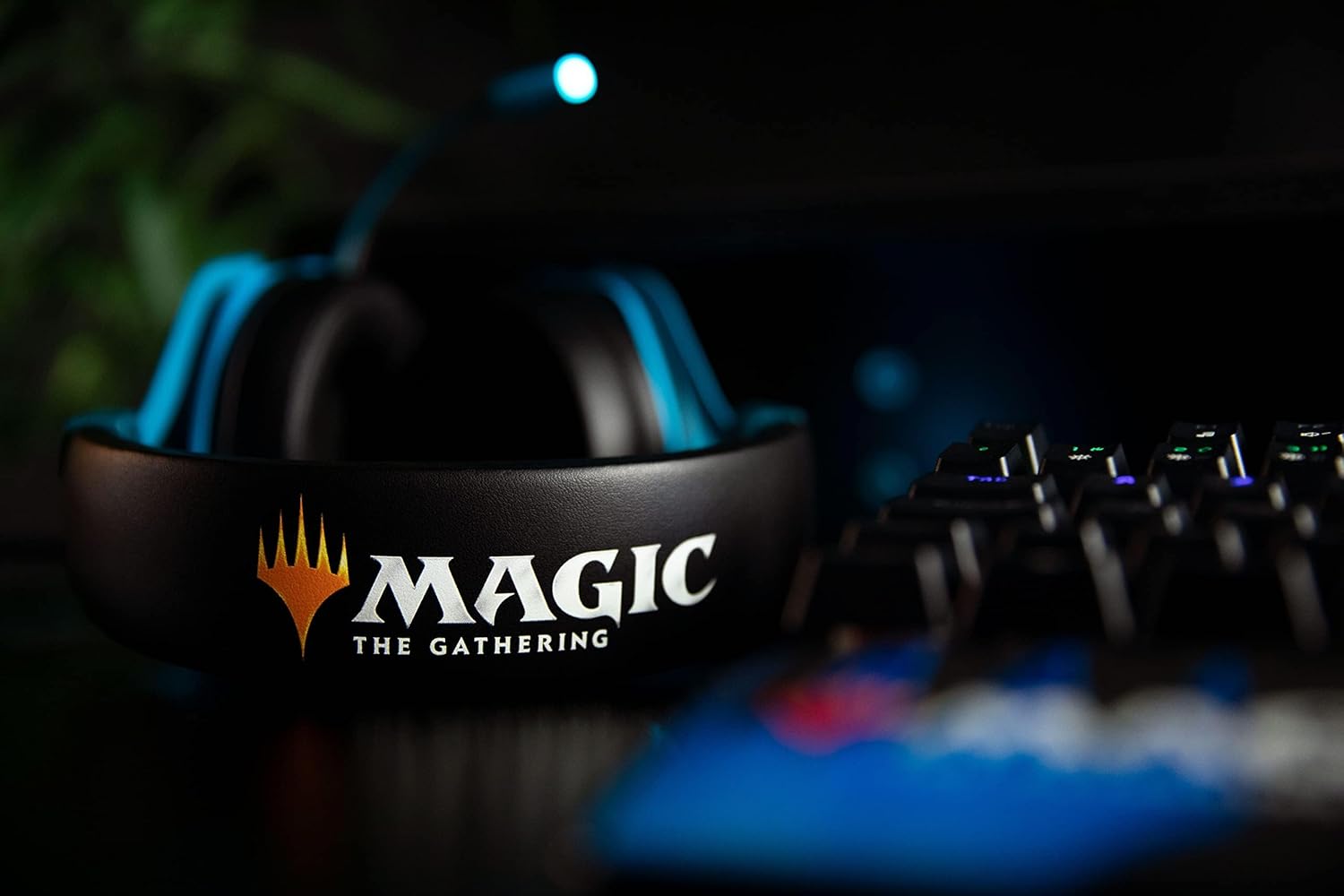 Casque Gaming Konix Magic The Gathering Filaire USB 50 mm – PC | Bleu