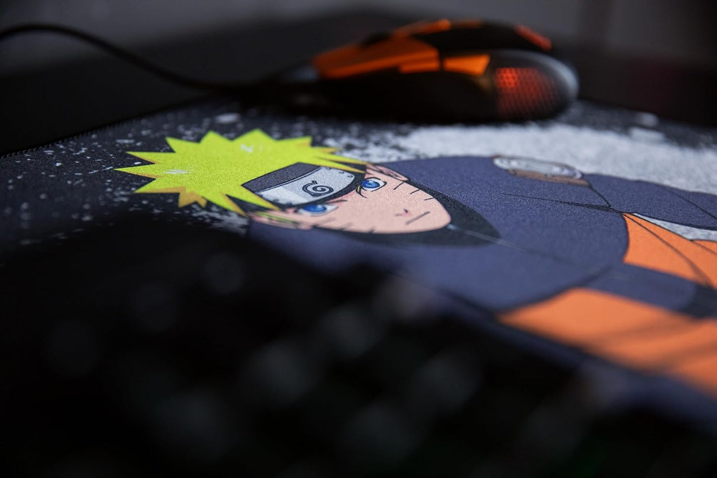 Tapis de souris Konix Naruto – Naruto – XXL – Noir – pour PC et consoles