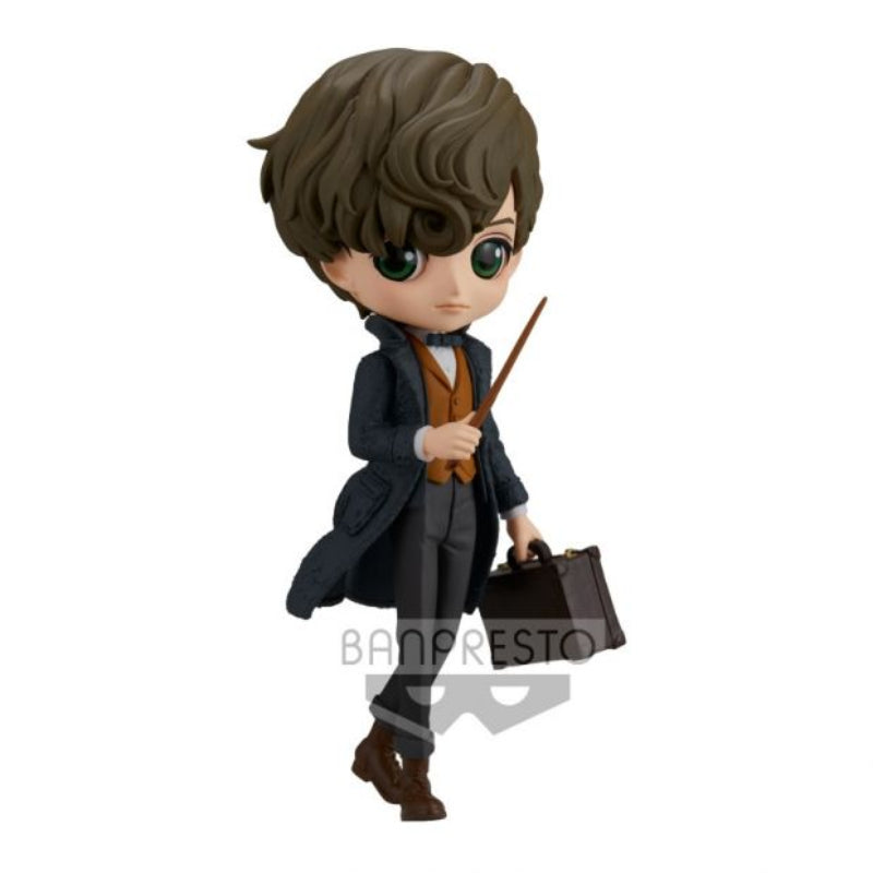 Figurine Banpresto - Newt Scamander Qposket - 15 cm - Animaux Fantastiques - Collection