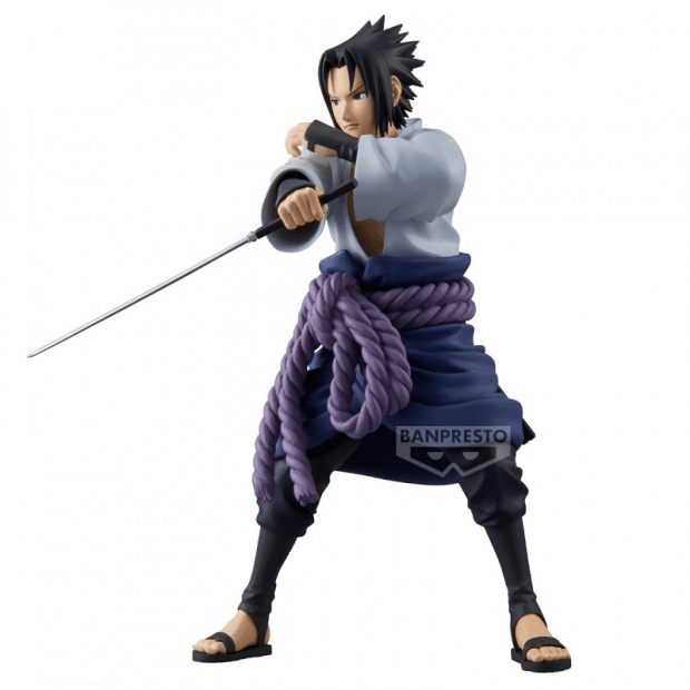Figurine Banpresto - Uchiwa Sasuke - 24 cm - Naruto - Collection