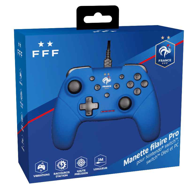 Manette Konix FFF SW/PC Gamepad Blue | FFF – pour Switch, Switch 2 et PC