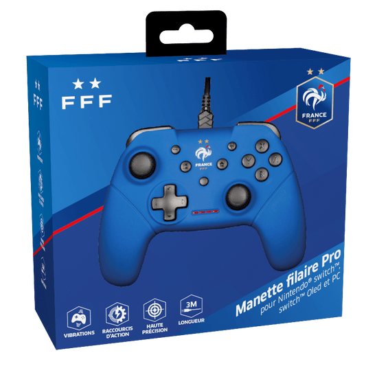 Manette Konix FFF SW/PC Gamepad Blue | FFF – pour Switch, Switch 2 et PC