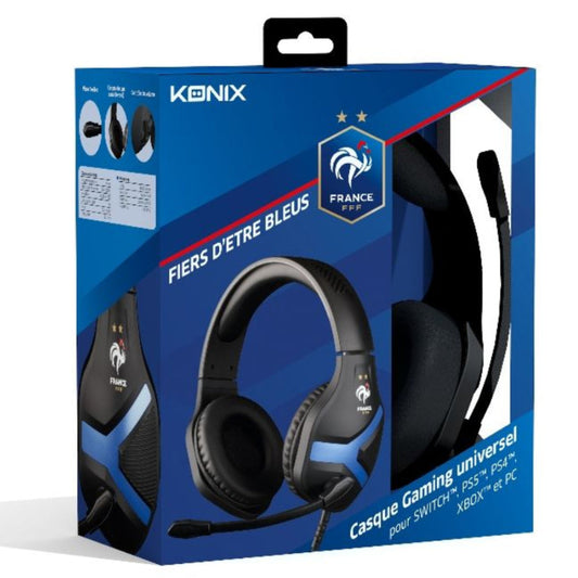 Casque Konix FFF Nemesis Black – FFF – pour PC et consoles