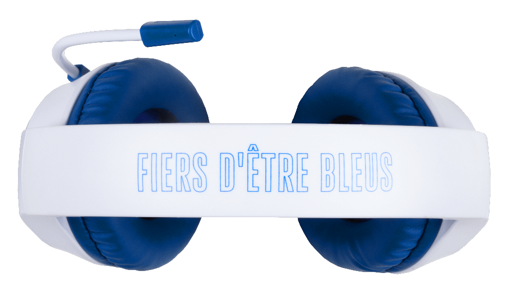 Casque Gaming Filaire Konix FFF – PC, PS4, PS5, Switch & Xbox | Blanc et Bleu