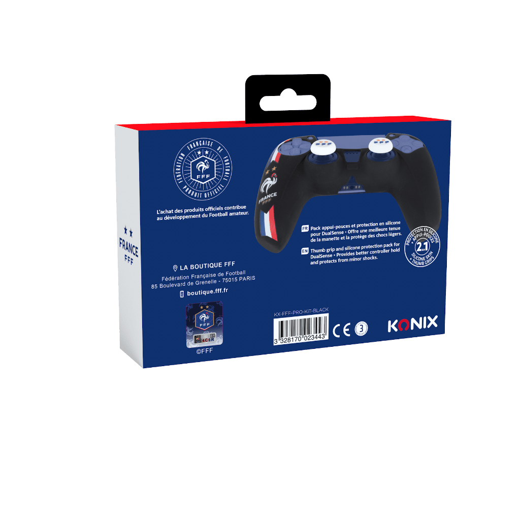 Kit de protection Konix FFF DualSense Black | FFF – pour manette PS5