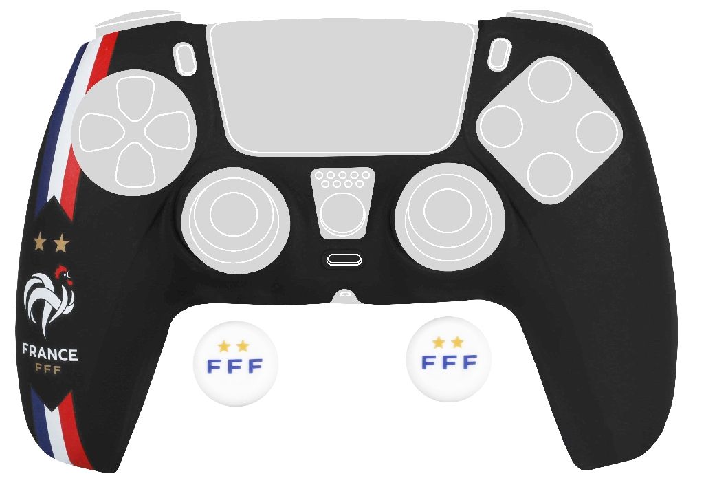 Kit de protection Konix FFF DualSense Black | FFF – pour manette PS5