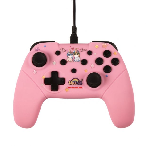 Pack Accessoires Konix Unik Gamer Switch Licornes Rose