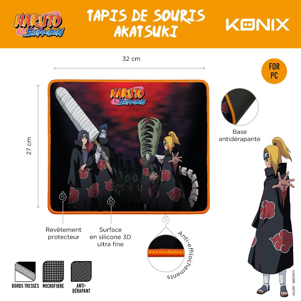 Tapis de Souris Konix Naruto – Akatsuki
