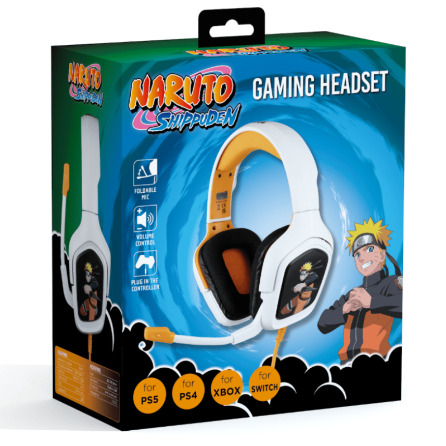 Casque Gaming Konix Naruto Shippuden Filaire – PS4, PS5, Switch, Xbox – Micro Jack 3,5 mm