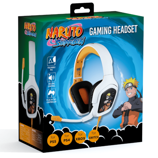 Casque Gaming Konix Naruto Shippuden Filaire – PS4, PS5, Switch, Xbox – Micro Jack 3,5 mm