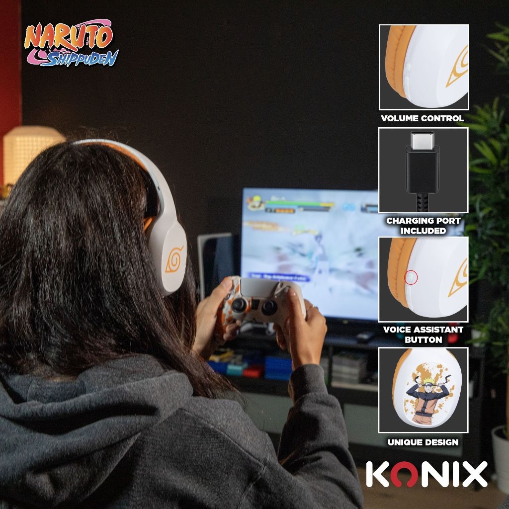 Casque Konix Naruto Bluetooth – Naruto – pour PC