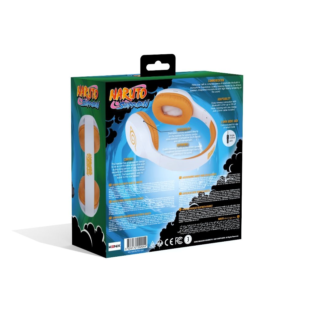 Casque Konix Naruto Bluetooth – Naruto – pour PC