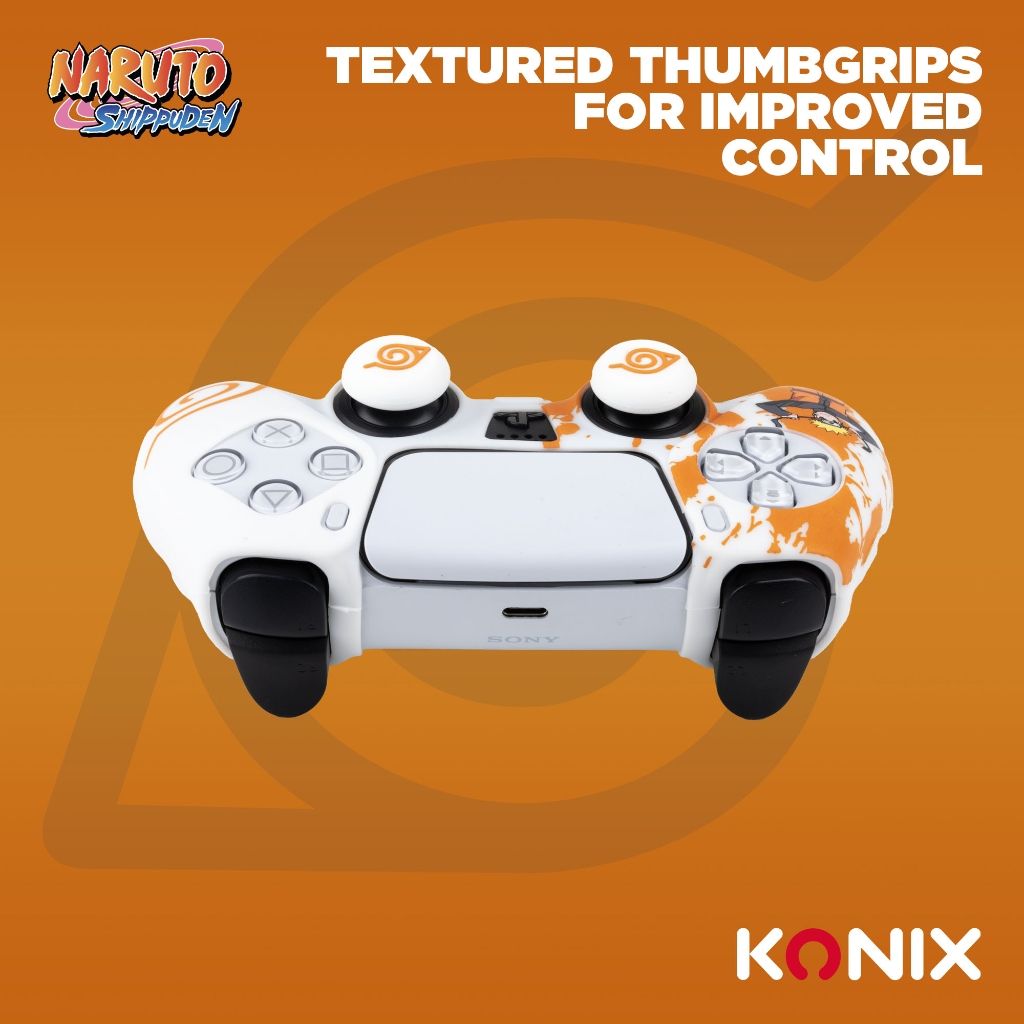 Kit de protection Konix Naruto DualSense White | Naruto – pour manette PS5