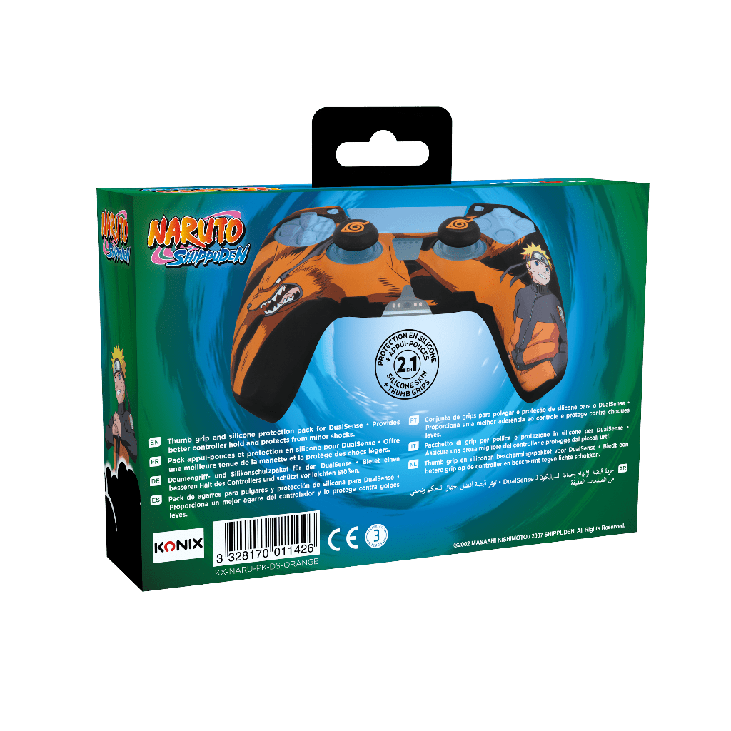 Kit de protection Konix Naruto DualSense Black – Naruto – pour manette PS5