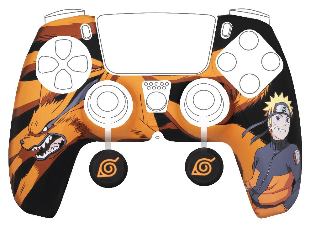 Kit de protection Konix Naruto DualSense Black – Naruto – pour manette PS5