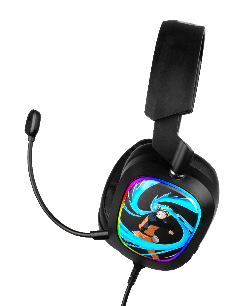 Casque Gaming Konix Naruto Shippuden 7.1 USB PC – Noir