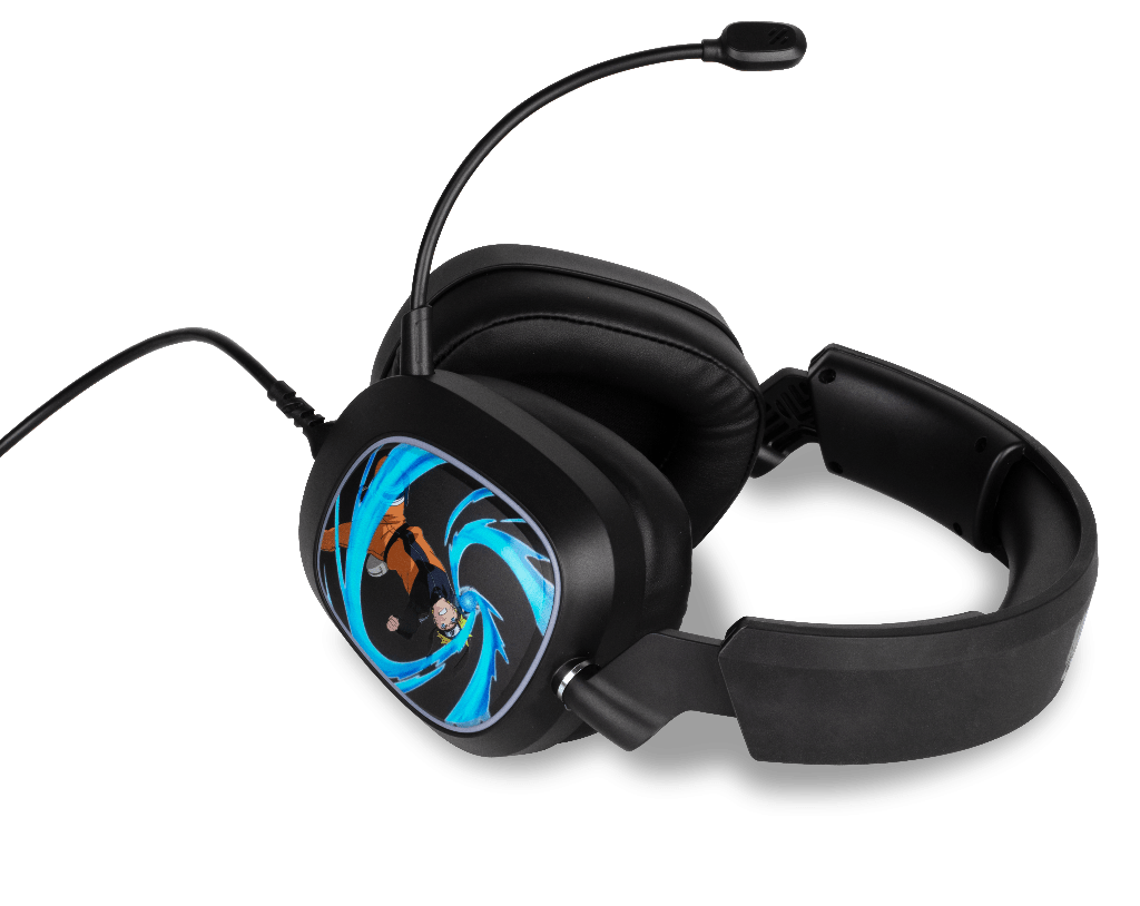 Casque Gaming Konix Naruto Shippuden 7.1 USB PC – Noir