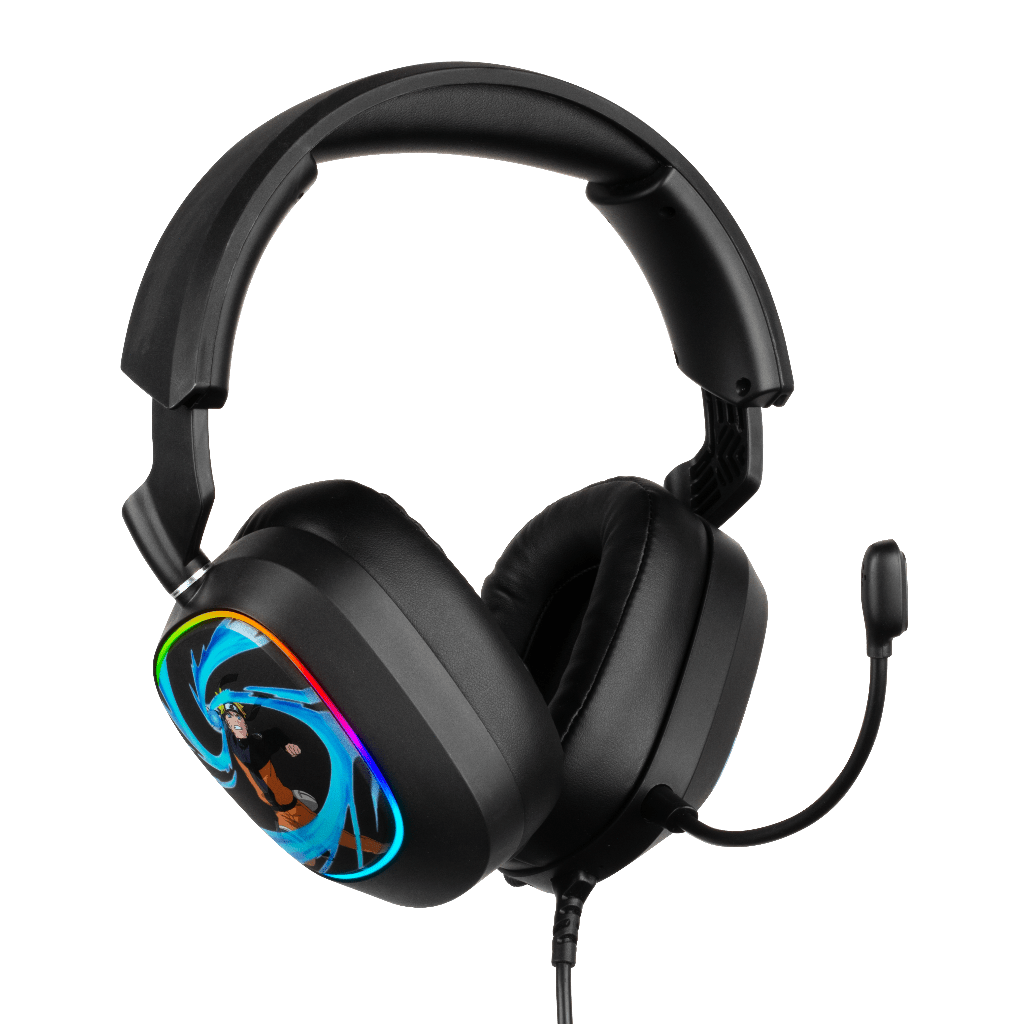 Casque Gaming Konix Naruto Shippuden 7.1 USB PC – Noir