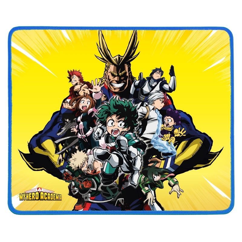 Tapis de souris Konix MHA Yellow – My Hero Academia – pour PC et consoles