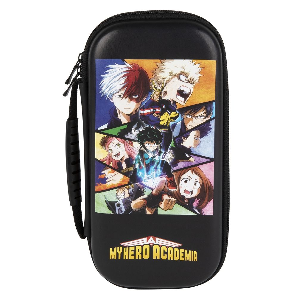 Sac de transport Konix MHA Black | My Hero Academia – pour Nintendo Switch & accessoires
