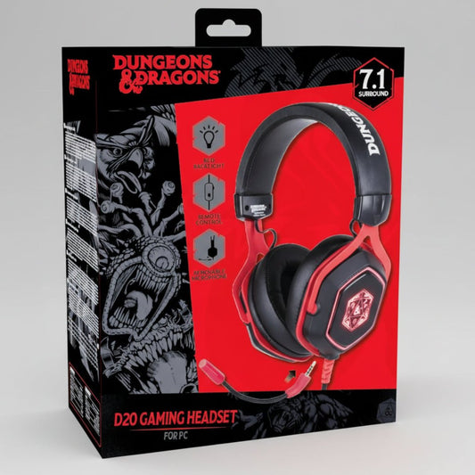 Casque Gaming PC Konix Dungeons & Dragons D20 RGB