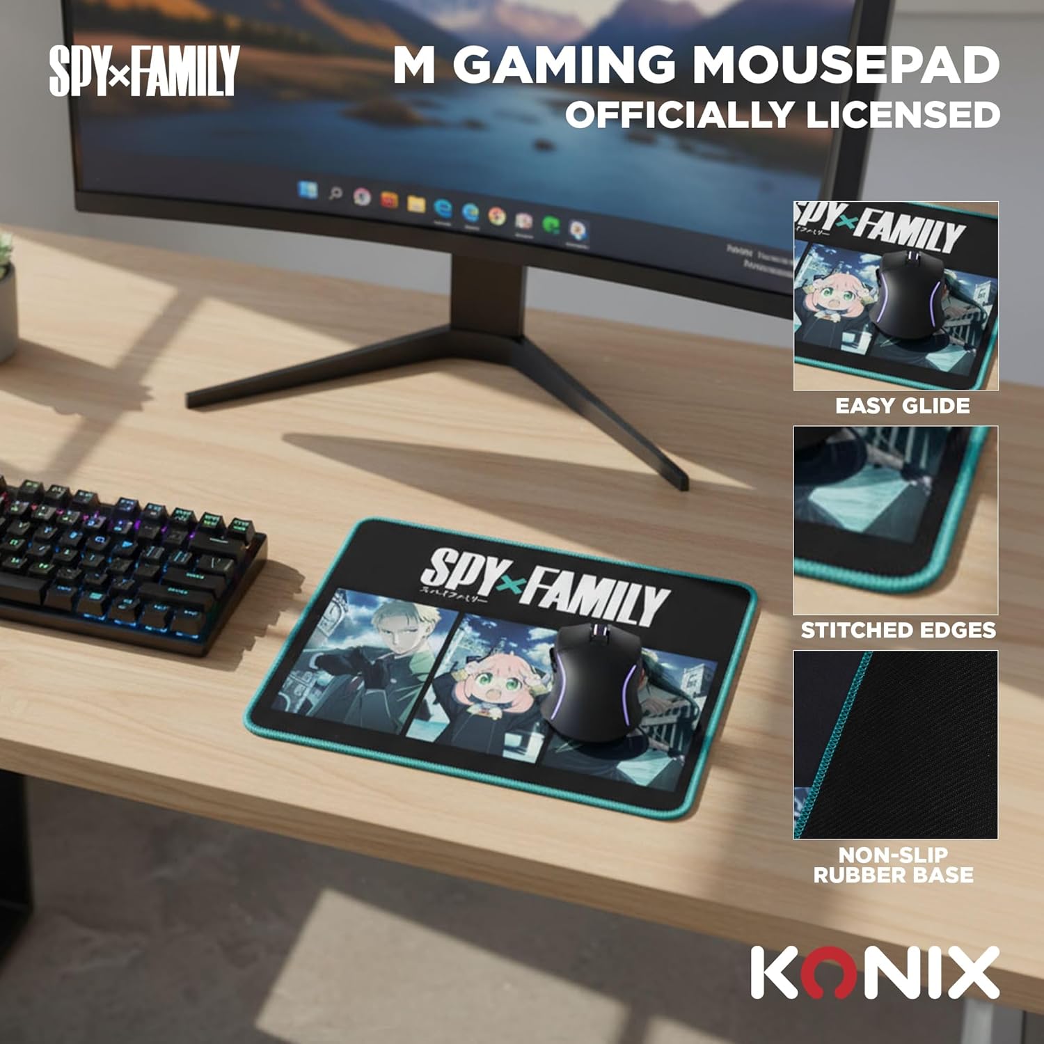 Tapis de Souris Konix Spy X Family – M Family