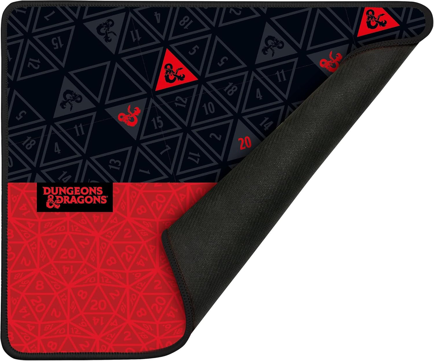 Tapis de Souris Konix Dungeons & Dragons Red & Black